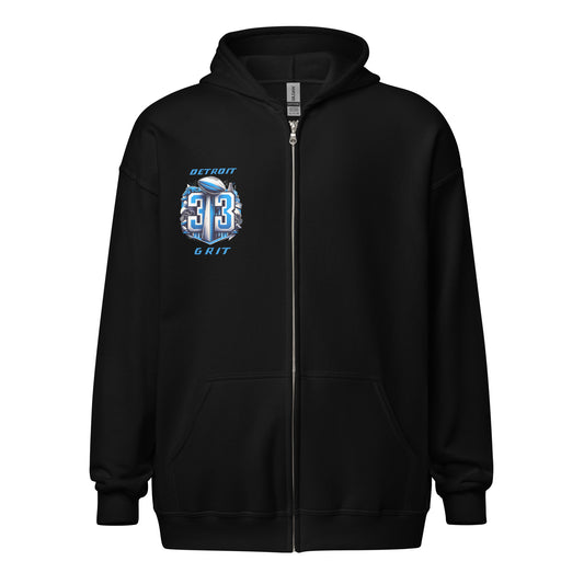 New" Detroit Grit Unisex heavy blend zip hoodie