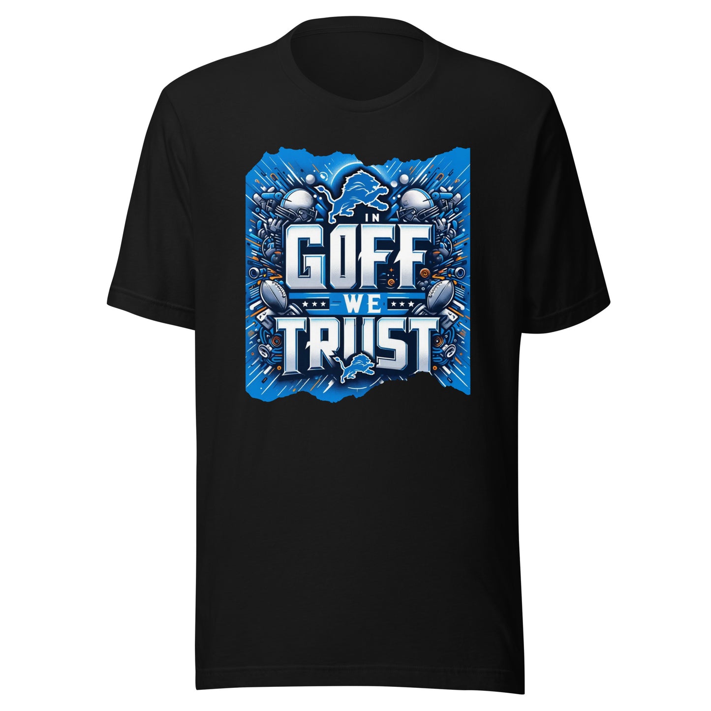 In Goff We Trust' - The Ultimate Lions Quarterback Tribute Tee