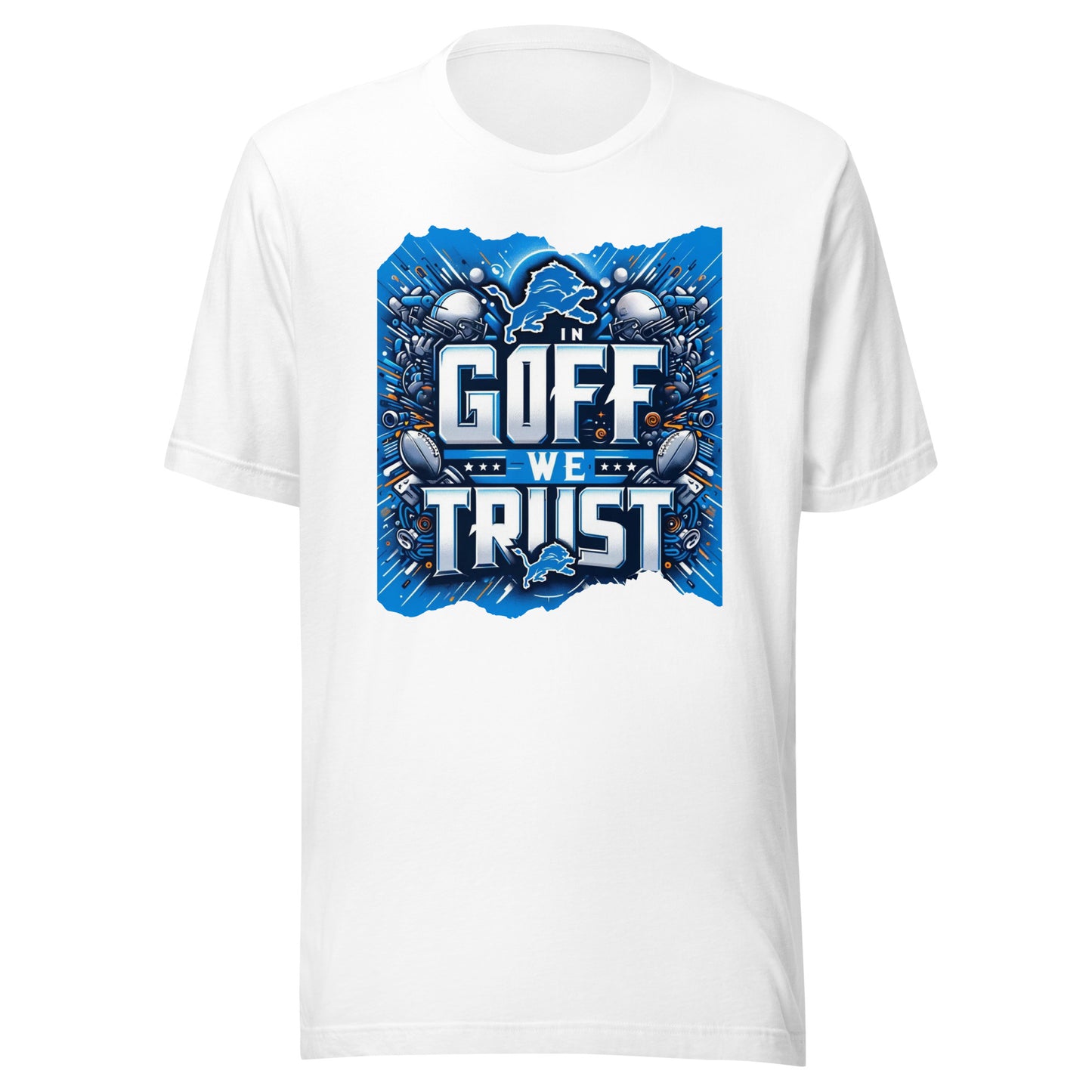 In Goff We Trust' - The Ultimate Lions Quarterback Tribute Tee